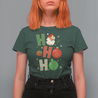 Funny Christmas Santa Ho Ho Ho 67 T Shirt For Women Six Seven Meme 6 7 Xmas Bauble - Wonder Print Shop