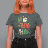 Funny Christmas Santa Ho Ho Ho 67 T Shirt For Women Six Seven Meme 6 7 Xmas Bauble - Wonder Print Shop