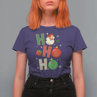 Funny Christmas Santa Ho Ho Ho 67 T Shirt For Women Six Seven Meme 6 7 Xmas Bauble - Wonder Print Shop
