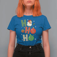 Funny Christmas Santa Ho Ho Ho 67 T Shirt For Women Six Seven Meme 6 7 Xmas Bauble - Wonder Print Shop