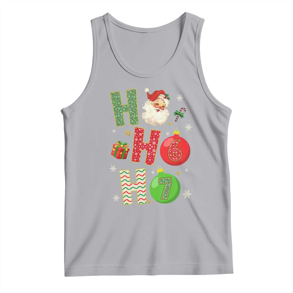 Funny Christmas Santa Ho Ho Ho 67 Tank Top Six Seven Meme 6 7 Xmas Bauble - Wonder Print Shop