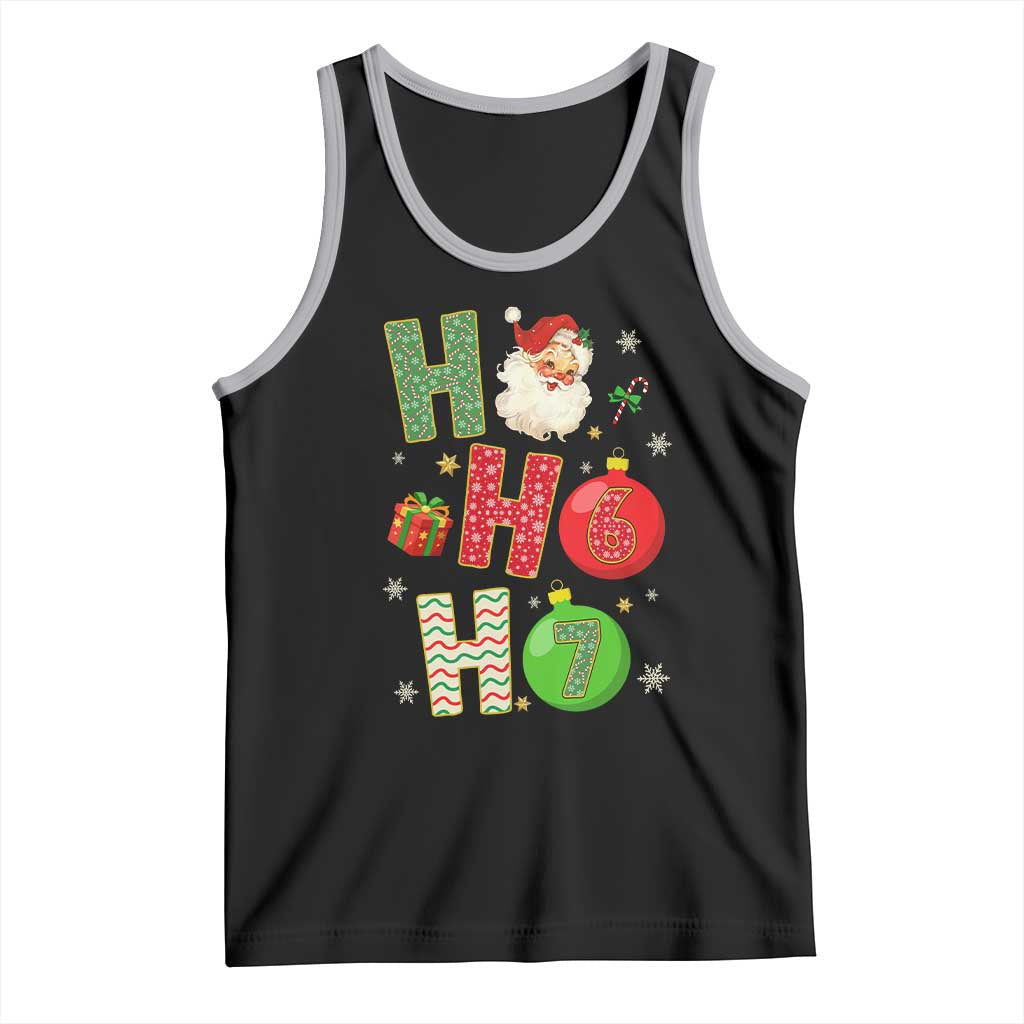 Funny Christmas Santa Ho Ho Ho 67 Tank Top Six Seven Meme 6 7 Xmas Bauble - Wonder Print Shop