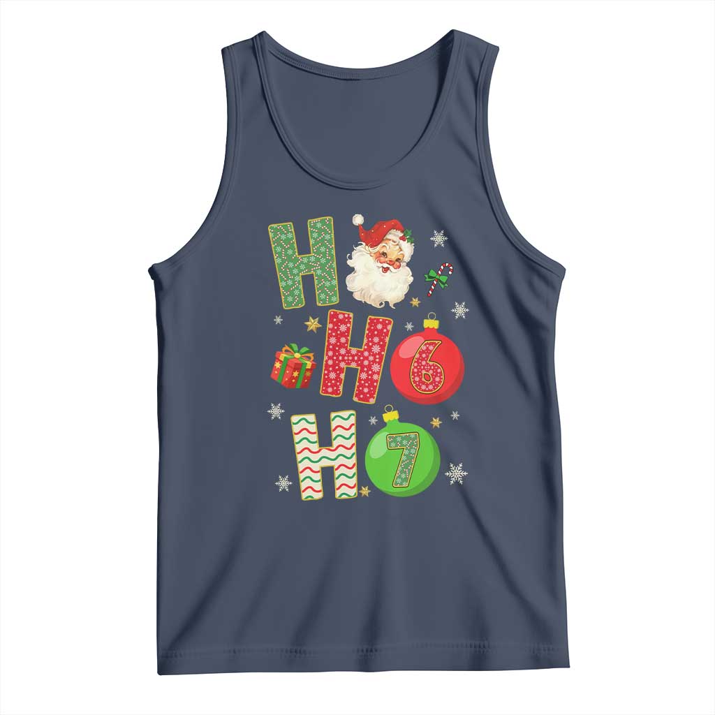 Funny Christmas Santa Ho Ho Ho 67 Tank Top Six Seven Meme 6 7 Xmas Bauble - Wonder Print Shop