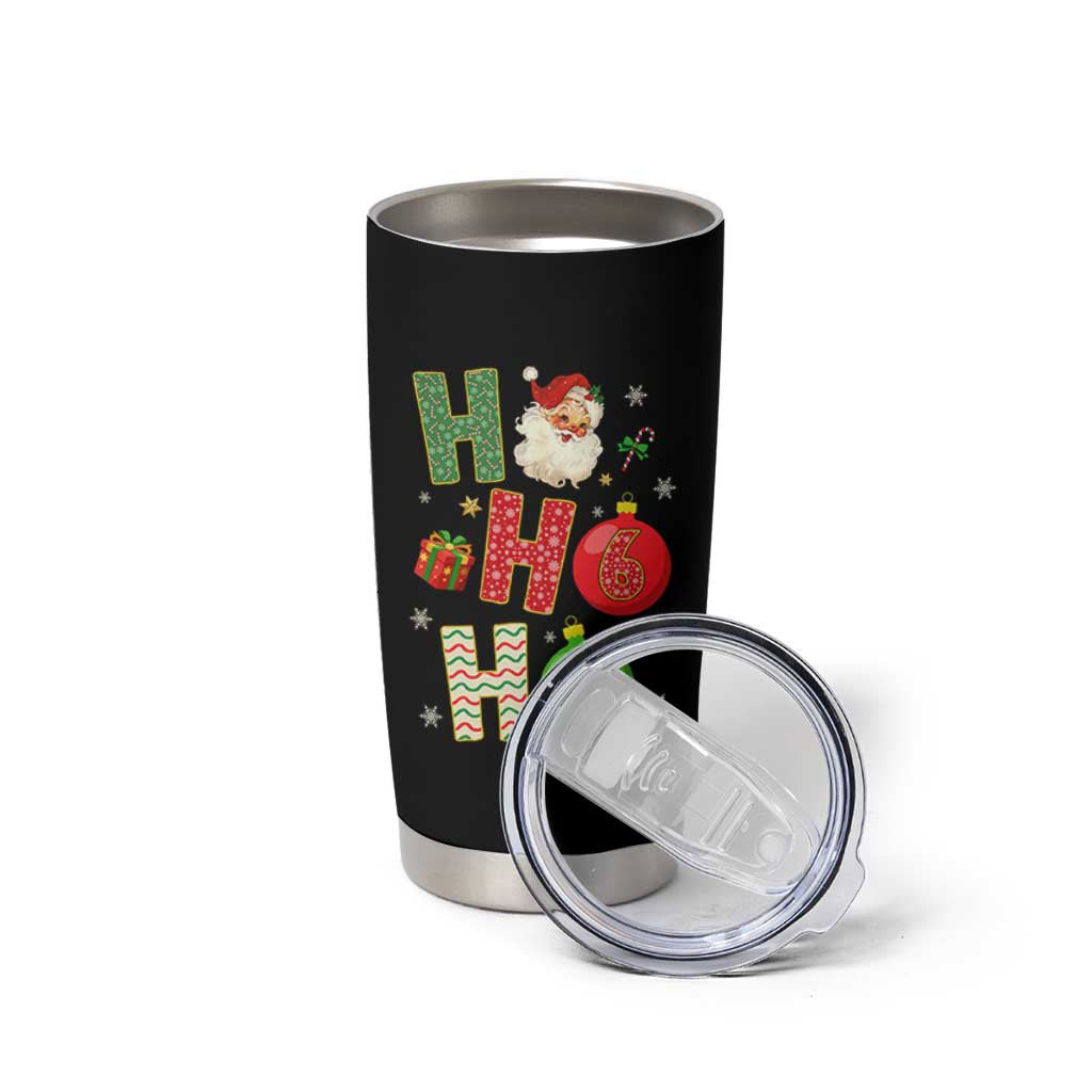 Funny Christmas Santa Ho Ho Ho 67 Tumbler Cup Six Seven Meme 6 7 Xmas Bauble - Wonder Print Shop