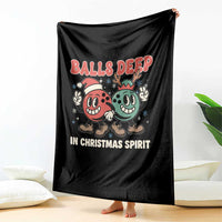 Funny Christmas Bowling Throw Blanket Balls Deep In Christmas Spirit - Wonder Print Shop