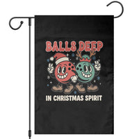 Funny Christmas Bowling Garden Flag Balls Deep In Christmas Spirit - Wonder Print Shop