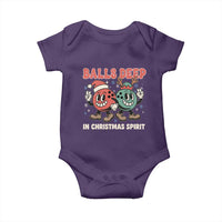 Funny Christmas Bowling Baby Onesie Balls Deep In Christmas Spirit - Wonder Print Shop