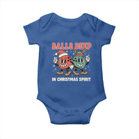 Funny Christmas Bowling Baby Onesie Balls Deep In Christmas Spirit - Wonder Print Shop