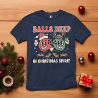 Funny Christmas Bowling T Shirt Balls Deep In Christmas Spirit - Wonder Print Shop