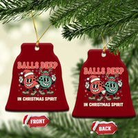 Funny Christmas Bowling Ceramic Ornament Balls Deep In Christmas Spirit - Wonder Print Shop