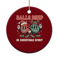 Funny Christmas Bowling Ceramic Ornament Balls Deep In Christmas Spirit - Wonder Print Shop