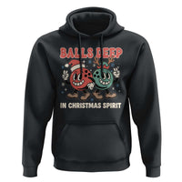 Funny Christmas Bowling Hoodie Balls Deep In Christmas Spirit - Wonder Print Shop