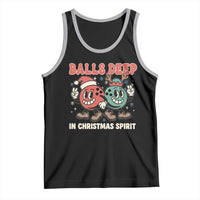 Funny Christmas Bowling Tank Top Balls Deep In Christmas Spirit - Wonder Print Shop