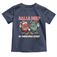 Funny Christmas Bowling Toddler T Shirt Balls Deep In Christmas Spirit - Wonder Print Shop