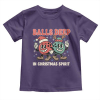 Funny Christmas Bowling Toddler T Shirt Balls Deep In Christmas Spirit - Wonder Print Shop