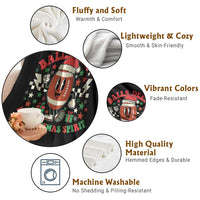 Funny Xmas American Football Throw Blanket Balls Deep In Christmas Spirit Game Day - Wonder Print Shop