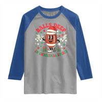 Funny Xmas American Football Raglan Shirt Balls Deep In Christmas Spirit Game Day - Wonder Print Shop
