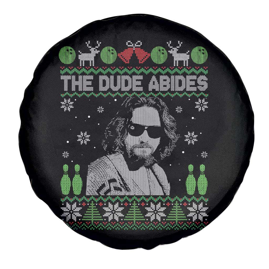 The Dude Abides Christmas Bowling Spare Tire Cover Funny Bowling Movie - Wonder Print Shop
