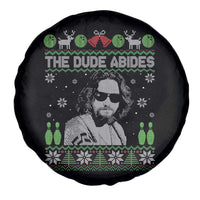 The Dude Abides Christmas Bowling Spare Tire Cover Funny Bowling Movie - Wonder Print Shop