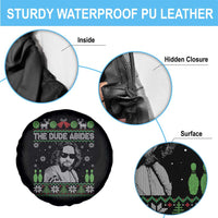 The Dude Abides Christmas Bowling Spare Tire Cover Funny Bowling Movie - Wonder Print Shop