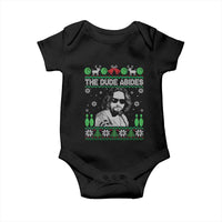 The Dude Abides Christmas Bowling Baby Onesie Funny Bowling Movie - Wonder Print Shop