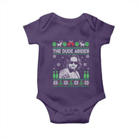 The Dude Abides Christmas Bowling Baby Onesie Funny Bowling Movie - Wonder Print Shop
