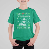 The Dude Abides Christmas Bowling T Shirt For Kid Funny Bowling Movie - Wonder Print Shop