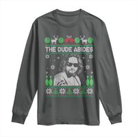 The Dude Abides Christmas Bowling Long Sleeve Shirt Funny Bowling Movie - Wonder Print Shop