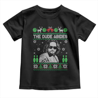 The Dude Abides Christmas Bowling Toddler T Shirt Funny Bowling Movie - Wonder Print Shop