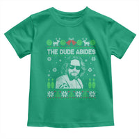 The Dude Abides Christmas Bowling Toddler T Shirt Funny Bowling Movie - Wonder Print Shop