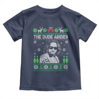 The Dude Abides Christmas Bowling Toddler T Shirt Funny Bowling Movie - Wonder Print Shop