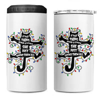 Christmas Movie Fried Pussy Cat 4 in 1 Can Cooler Tumbler If That Thing Had 9 Lives She Just Spent Them All - Wonder Print Shop