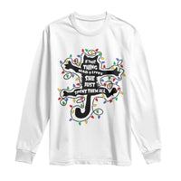 Christmas Movie Fried Pussy Cat Long Sleeve Shirt If That Thing Had 9 Lives She Just Spent Them All - Wonder Print Shop