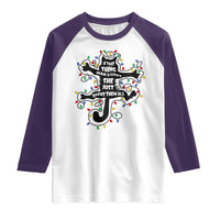 Christmas Movie Fried Pussy Cat Raglan Shirt If That Thing Had 9 Lives She Just Spent Them All - Wonder Print Shop