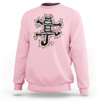 Christmas Movie Fried Pussy Cat Sweatshirt If That Thing Had 9 Lives She Just Spent Them All - Wonder Print Shop