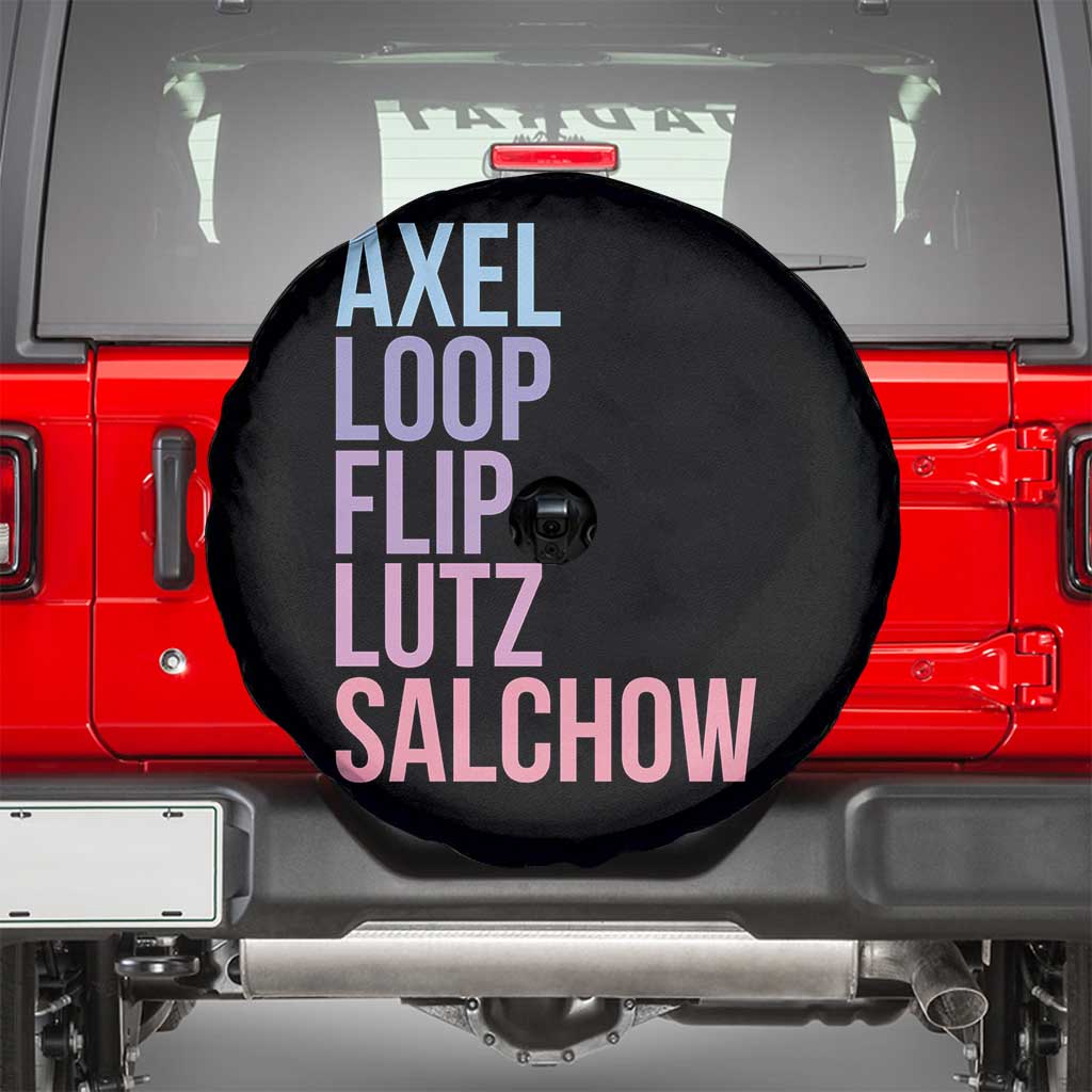 Figure Skating Lovers Spare Tire Cover Funny Axel Loop Flip Lutz Salchow - Wonder Print Shop