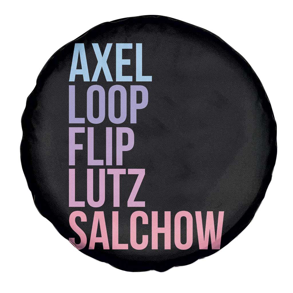 Figure Skating Lovers Spare Tire Cover Funny Axel Loop Flip Lutz Salchow - Wonder Print Shop