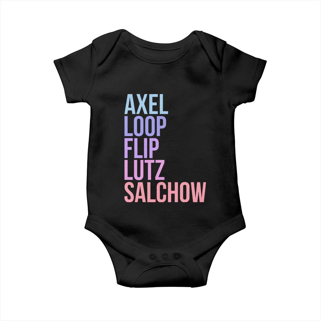 Figure Skating Lovers Baby Onesie Funny Axel Loop Flip Lutz Salchow - Wonder Print Shop