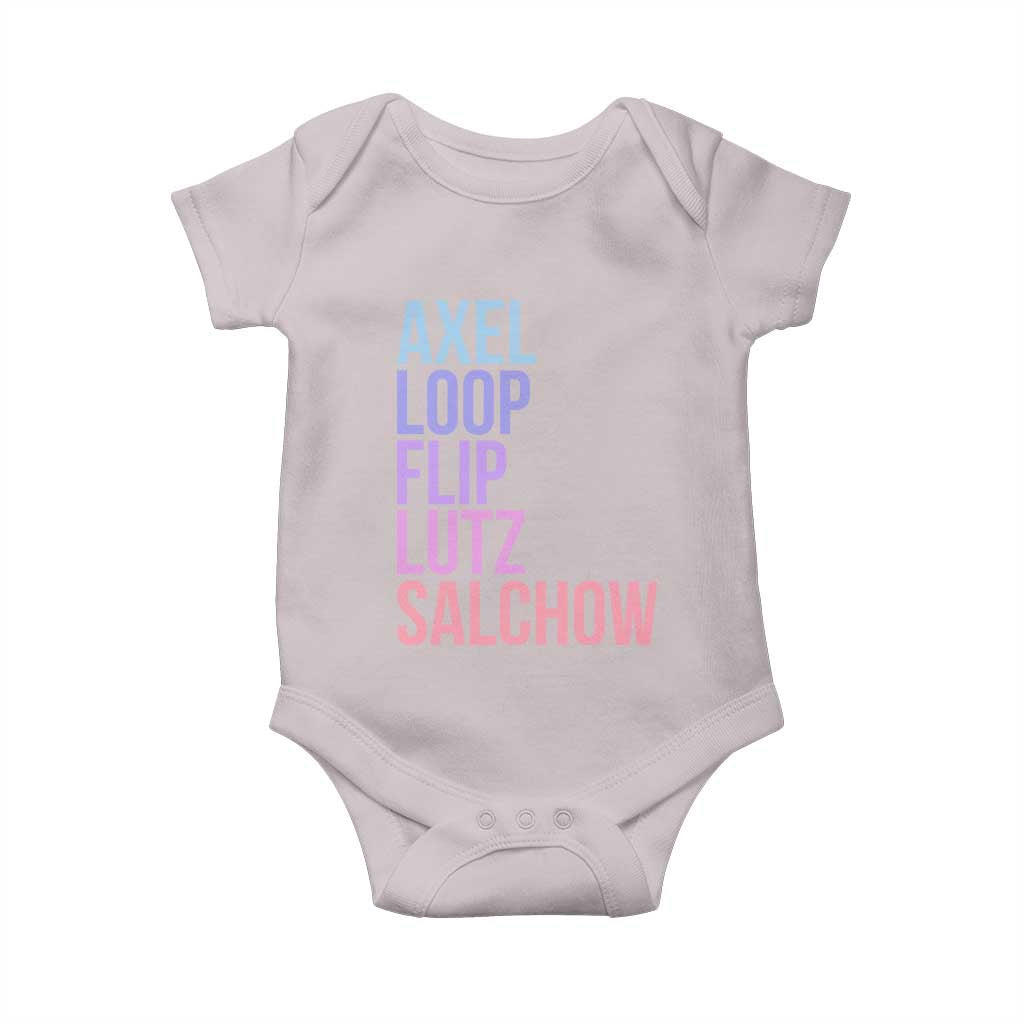 Figure Skating Lovers Baby Onesie Funny Axel Loop Flip Lutz Salchow - Wonder Print Shop