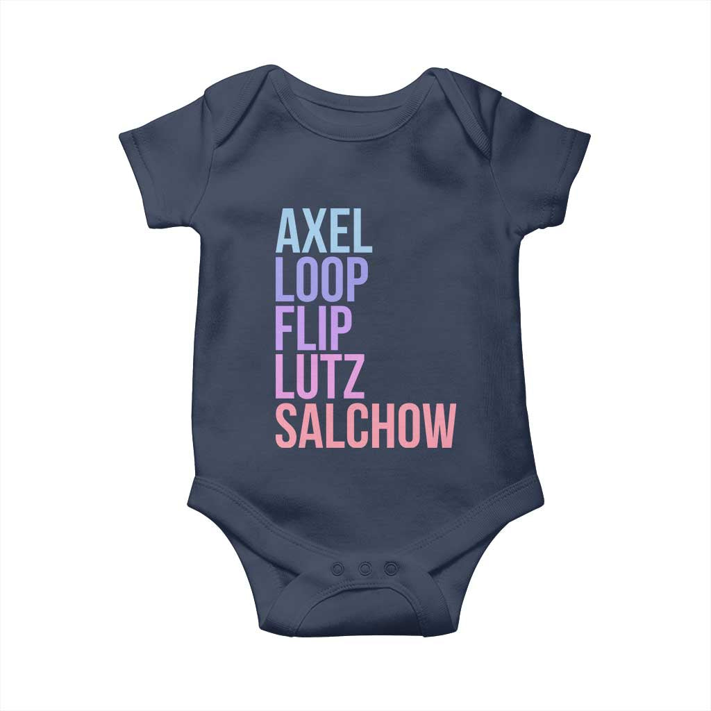 Figure Skating Lovers Baby Onesie Funny Axel Loop Flip Lutz Salchow - Wonder Print Shop