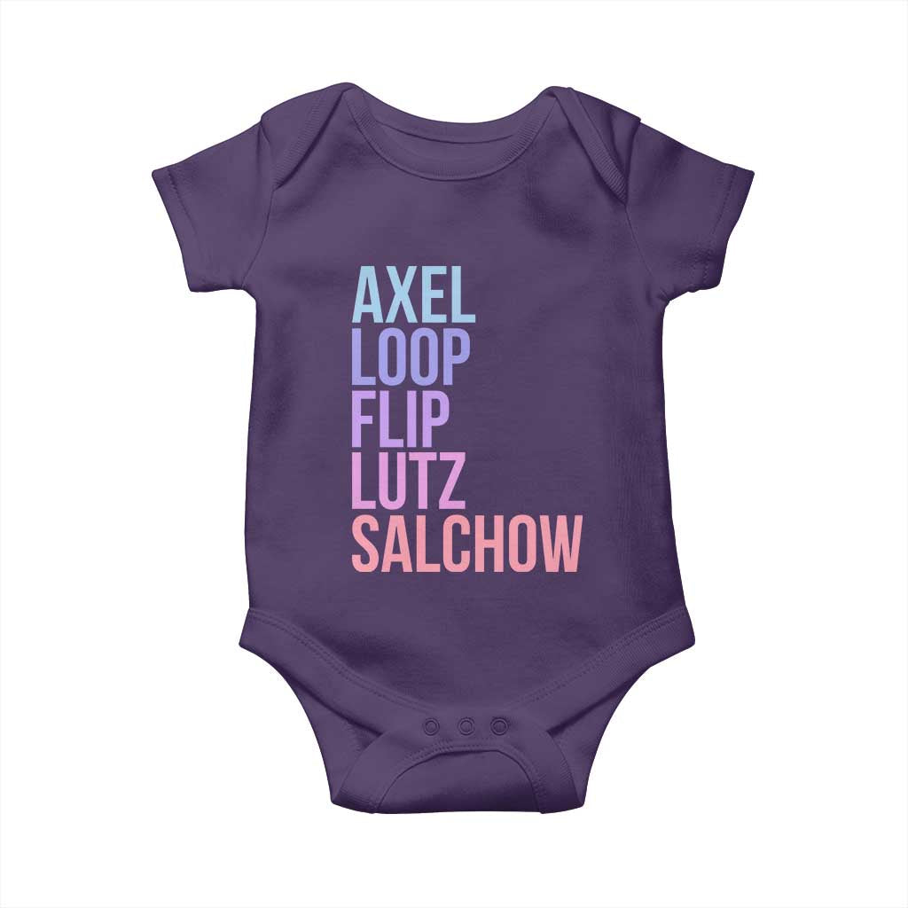 Figure Skating Lovers Baby Onesie Funny Axel Loop Flip Lutz Salchow - Wonder Print Shop
