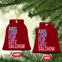 Figure Skating Lovers Ceramic Ornament Funny Axel Loop Flip Lutz Salchow - Wonder Print Shop
