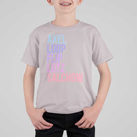 Figure Skating Lovers T Shirt For Kid Funny Axel Loop Flip Lutz Salchow - Wonder Print Shop