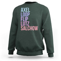 Figure Skating Lovers Sweatshirt Funny Axel Loop Flip Lutz Salchow - Wonder Print Shop