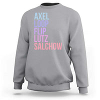 Figure Skating Lovers Sweatshirt Funny Axel Loop Flip Lutz Salchow - Wonder Print Shop