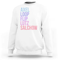 Figure Skating Lovers Sweatshirt Funny Axel Loop Flip Lutz Salchow - Wonder Print Shop