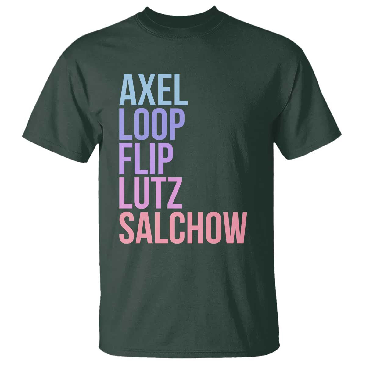 Figure Skating Lovers T Shirt Funny Axel Loop Flip Lutz Salchow - Wonder Print Shop
