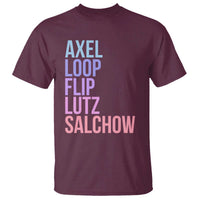Figure Skating Lovers T Shirt Funny Axel Loop Flip Lutz Salchow - Wonder Print Shop