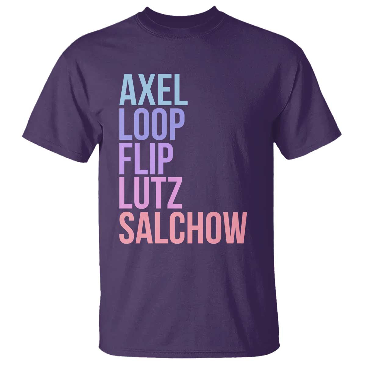 Figure Skating Lovers T Shirt Funny Axel Loop Flip Lutz Salchow - Wonder Print Shop