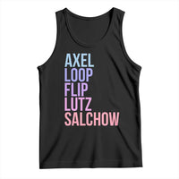 Figure Skating Lovers Tank Top Funny Axel Loop Flip Lutz Salchow - Wonder Print Shop